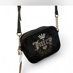 NWT Juicy Couture Black Heritage Crossbody Bag